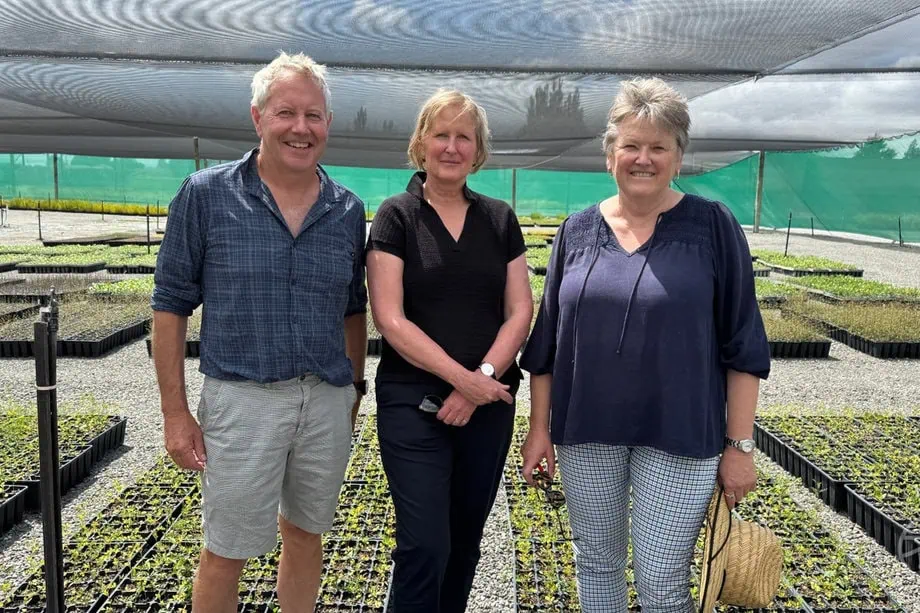 Rob Buddo, Marie Taylor and Coral Buddo from Plant Hawkes Bay